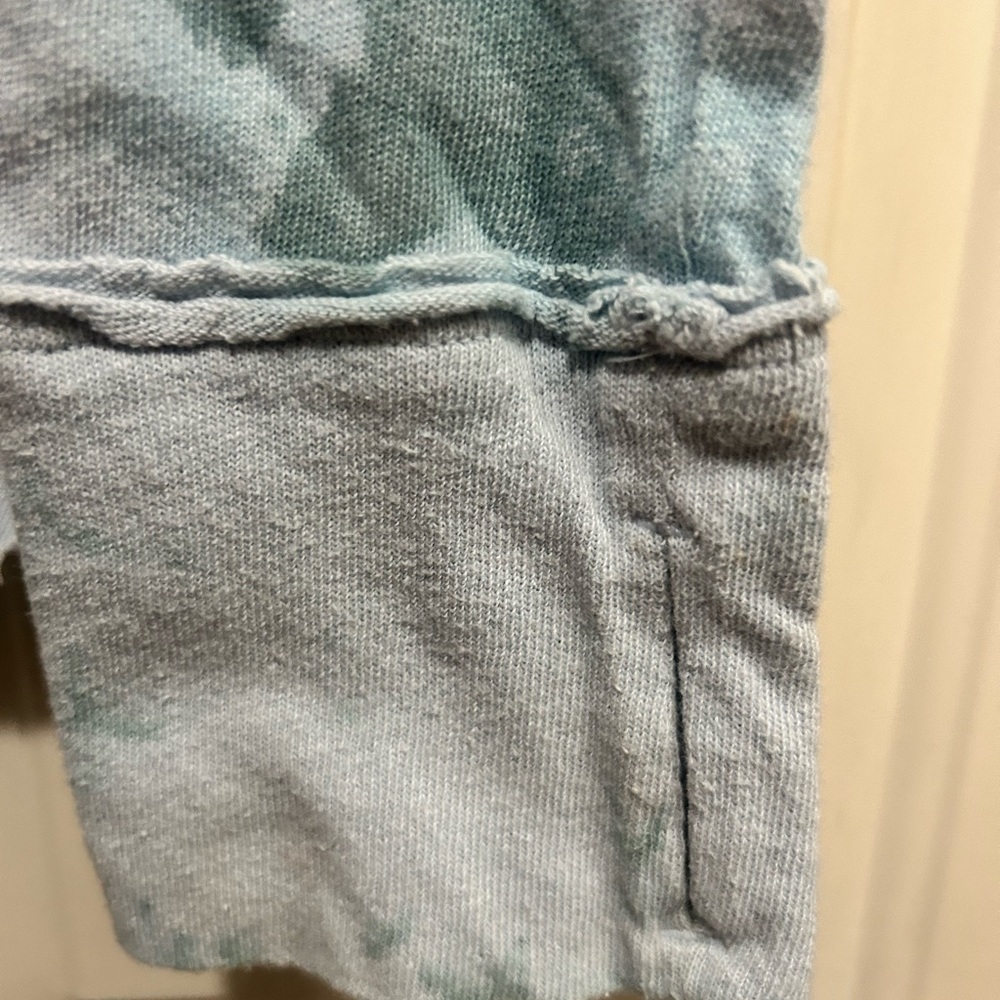 We the Free People Teal and Black Tie-Dye Long Sleeve Top - Picture 4 of 6
